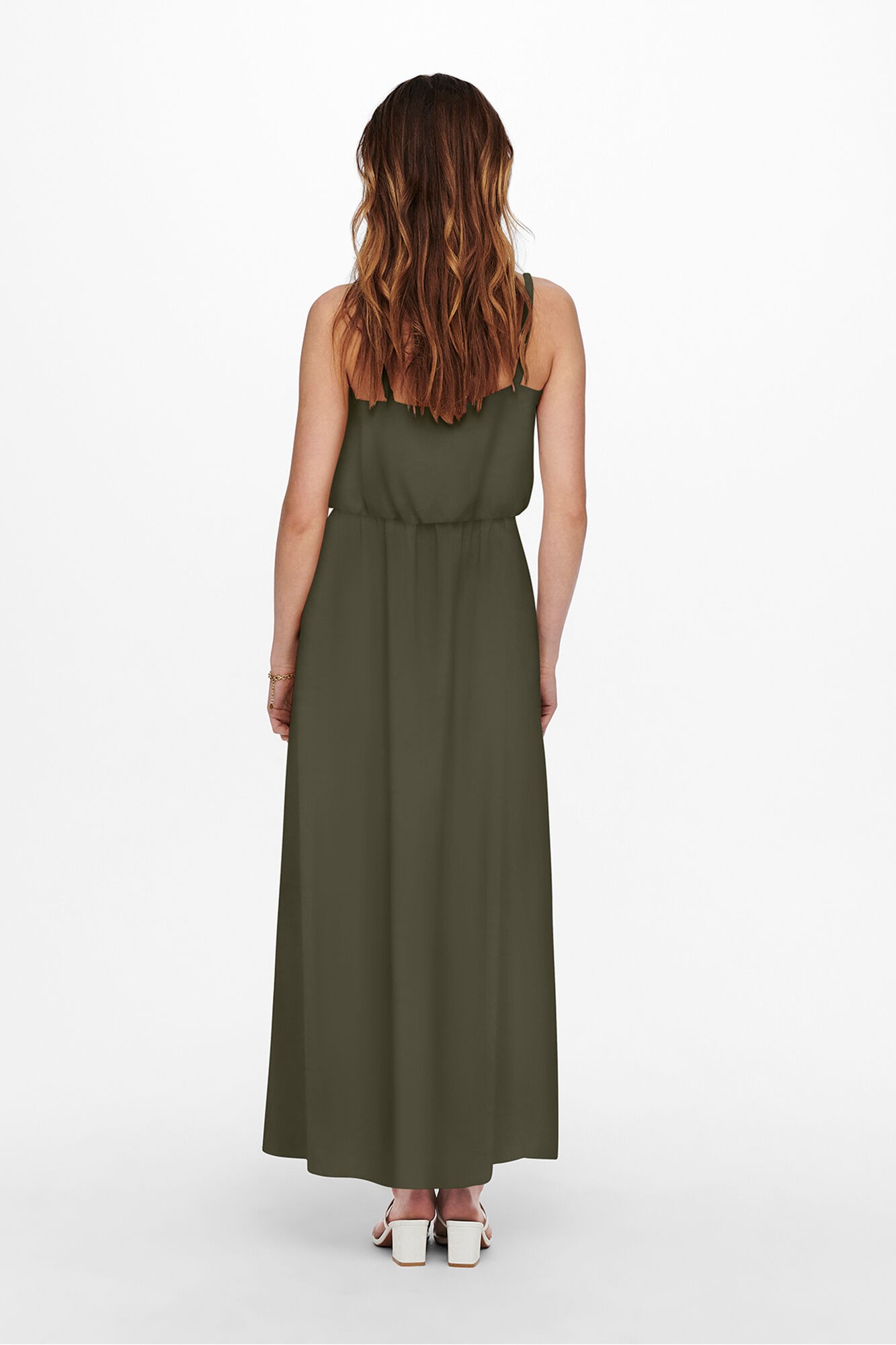 Only Vestido comprido com al&ccedil;as