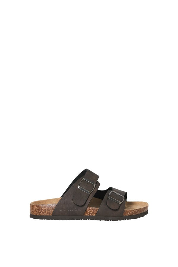 Jack & Jones Sand&aacute;lias fivelas sola leve castanho