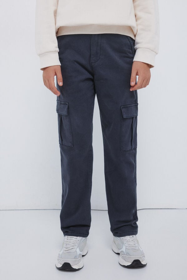 Springfield Kids Chino cargo ni&ntilde;o ni&ntilde;o azul