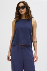 Jack & Jones Top sin mangas relaxed fit azul