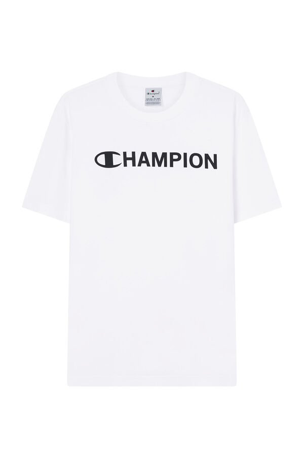Champion Camiseta cuello caja Champion blanco