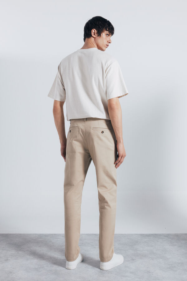 Springfield Cal&ccedil;as chino slim fit bege