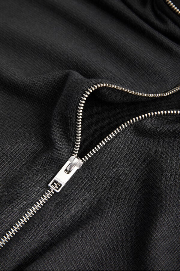 Jack & Jones Casaco de malha b&aacute;sico preto