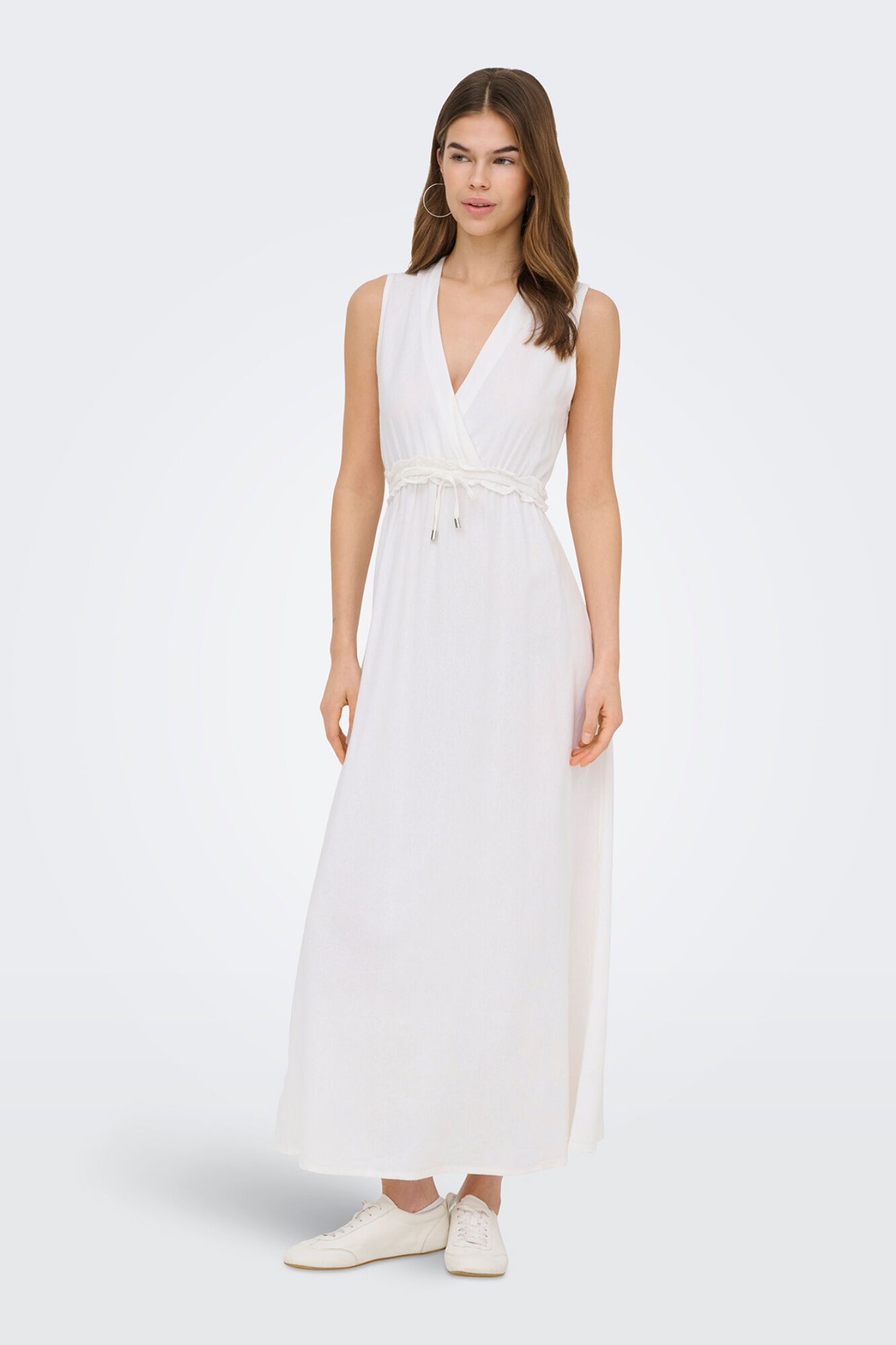 Only Vestido comprido de linho