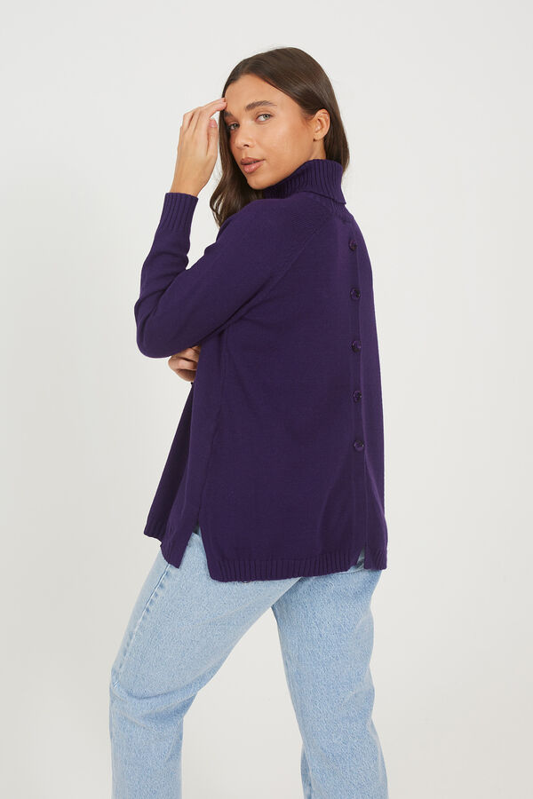 Brave Soul Camisola com bot&otilde;es nas costas rosa