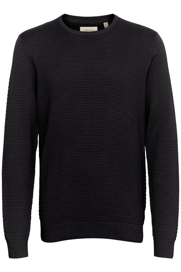 Blend Camisola de gola redonda preto