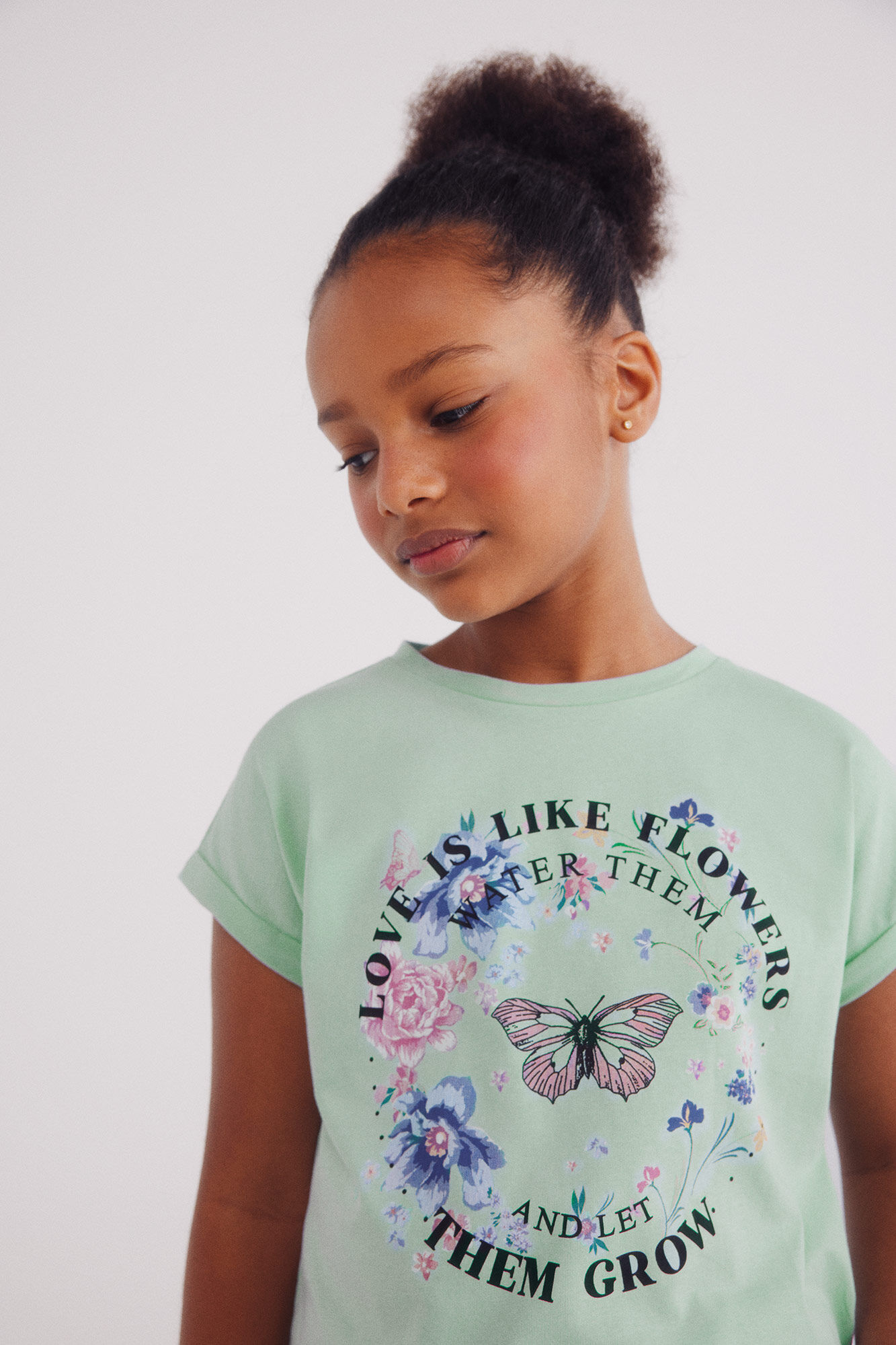 Springfield Kids Camiseta borboleta feminina