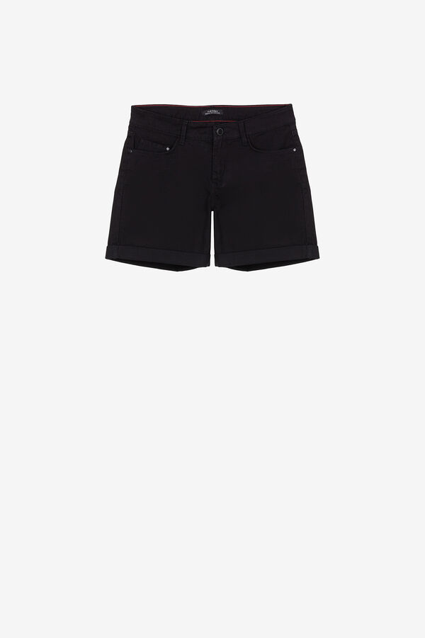 Tiffosi Bermuda Tiro Medio Rachel negro