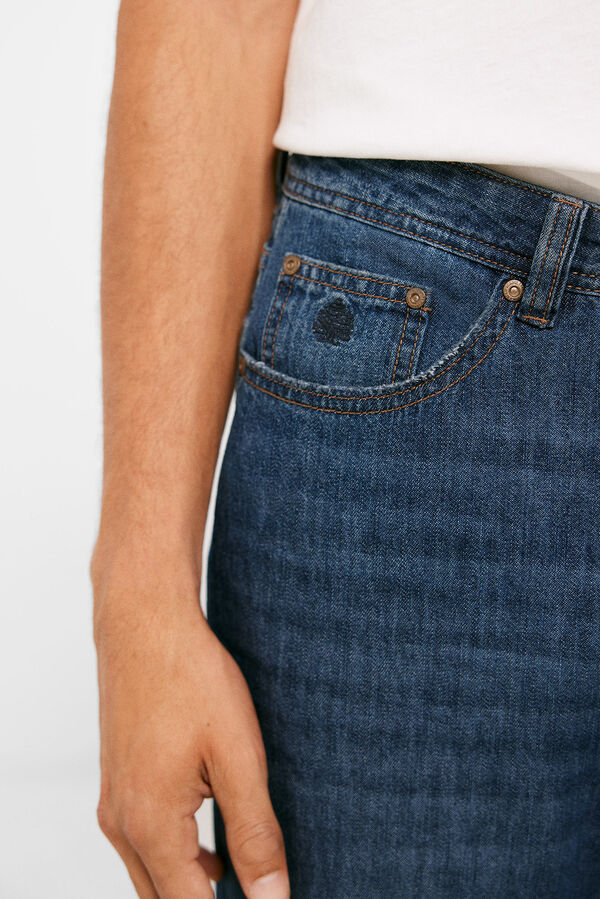 Springfield Jeans regular muy ligero lavado medio oscuro azul medio