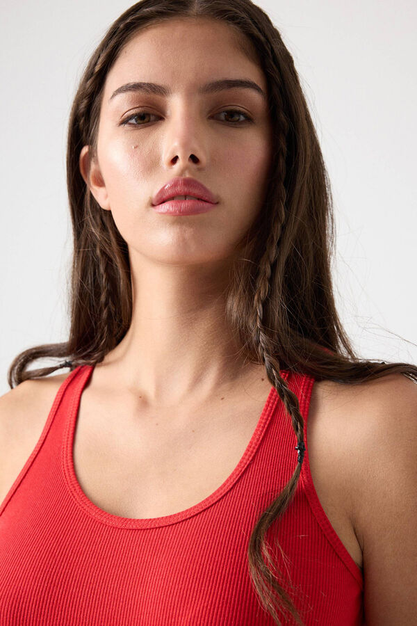 Inside Camiseta B&aacute;sica Nadadora rojo