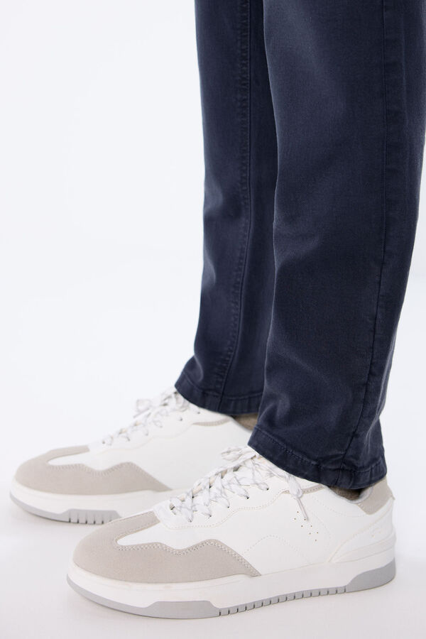 Springfield Pantal&oacute;n color slim fit azul