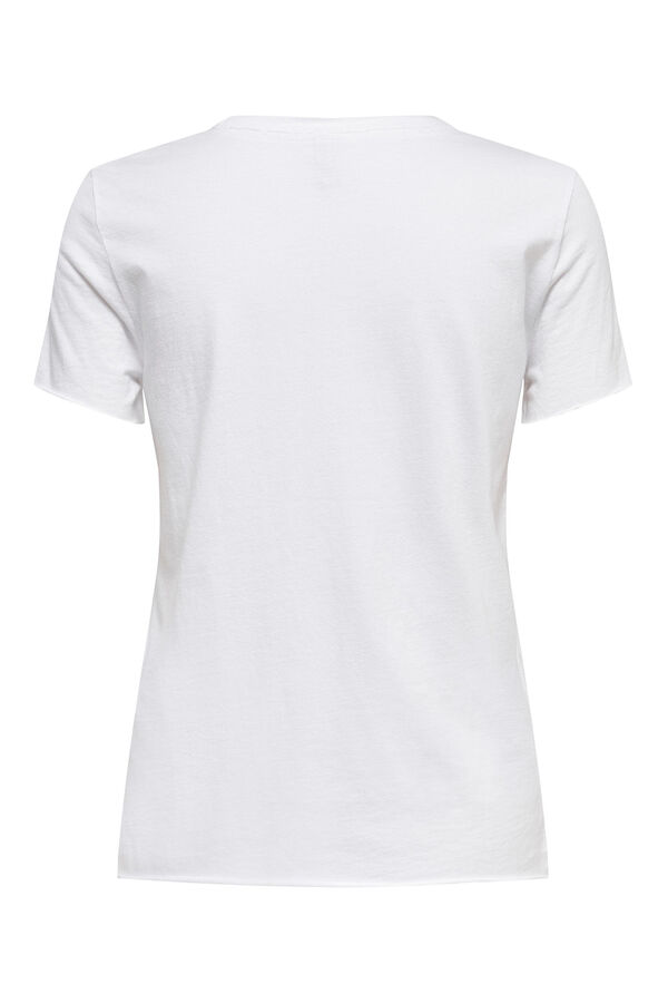 Springfield Camiseta manga corta dibujo branco
