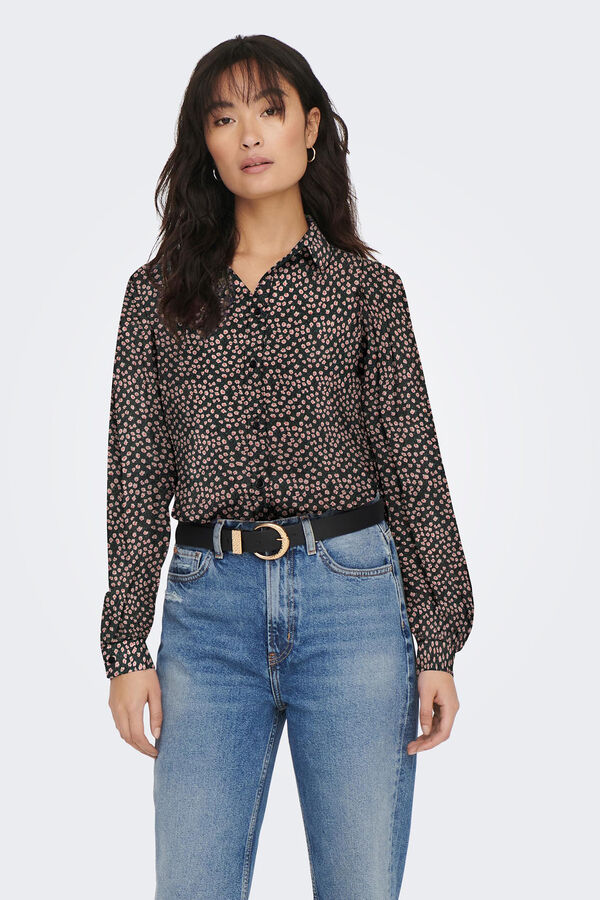 JDY Camisa manga larga negro