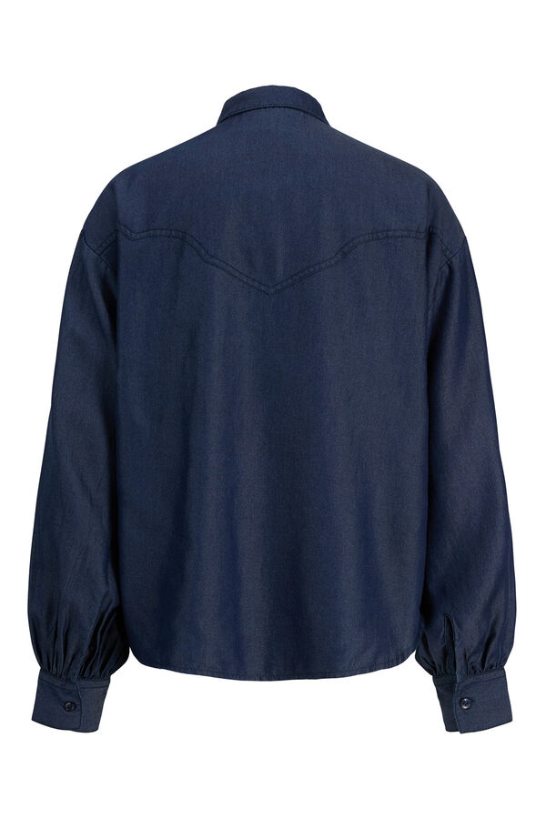 Jack & Jones Camisa manga globo azul