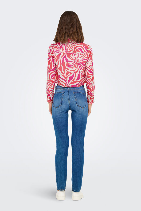 Only Camisa de manga comprida com regular fit rosa