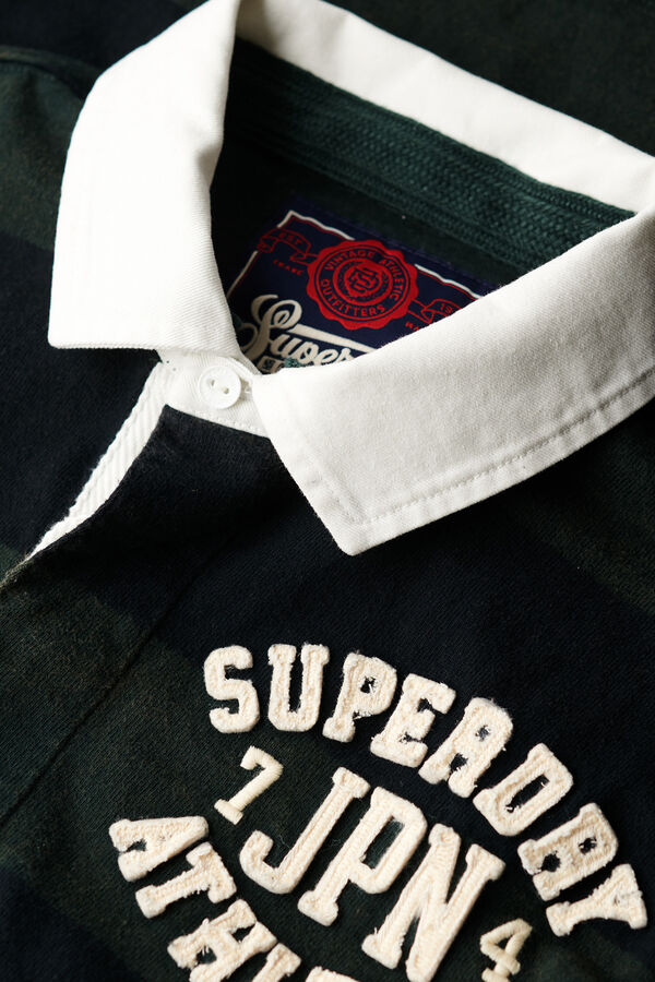 Superdry Camiseta De Rugby Manga Larga estampado