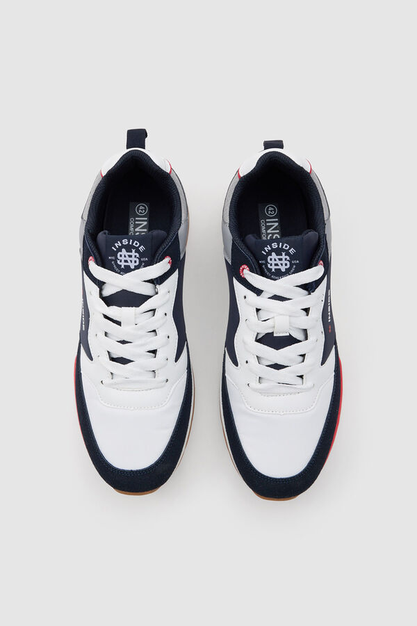 Inside Deportiva Casual Combinada blanco