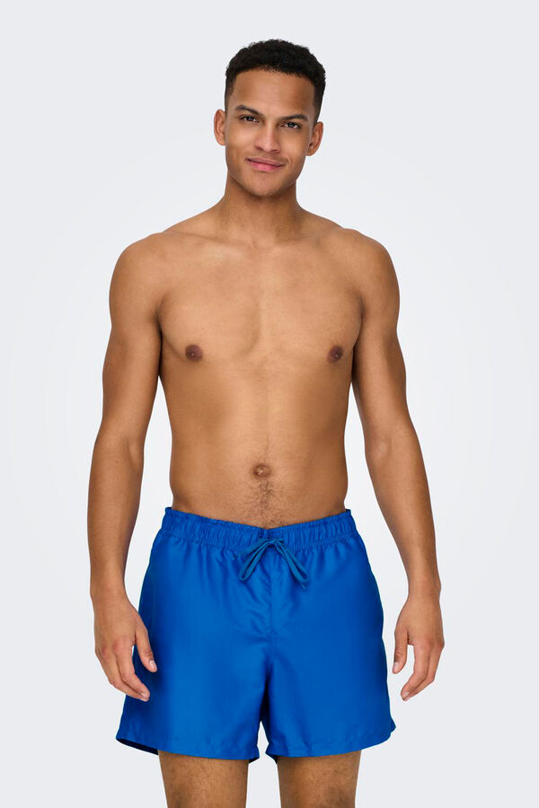 Only & Sons Ba&ntilde;ador b&aacute;sico azul