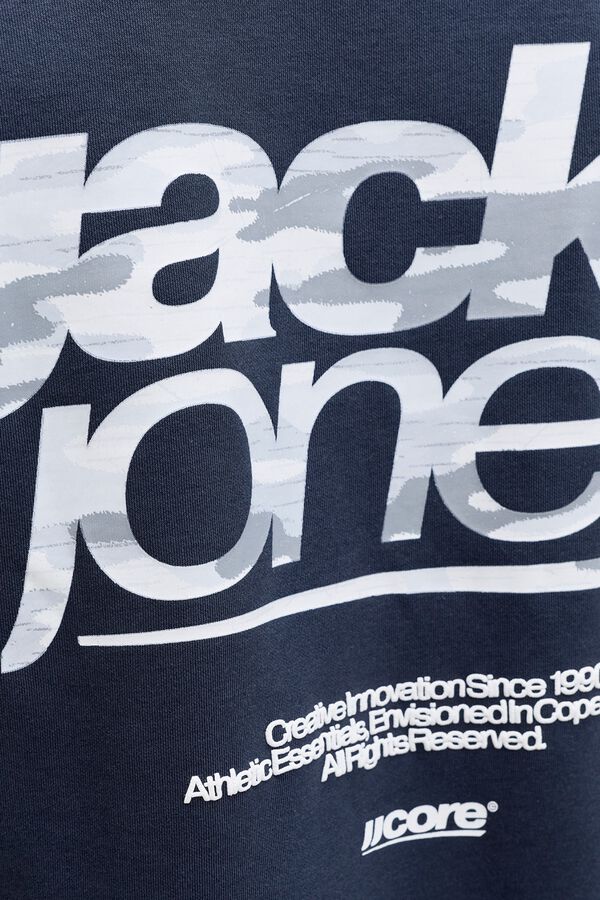 Jack & Jones Camiseta regular fit logo azul