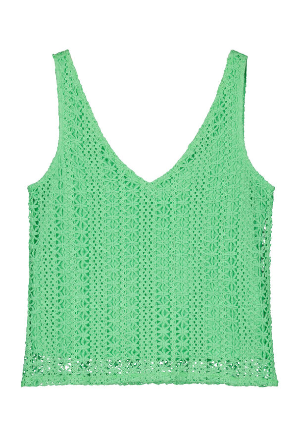 Springfield Camiseta Estructura Crochet verde