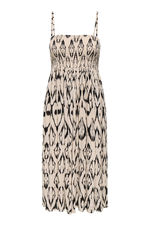 JDY Vestido midi 3 em 1 castanho