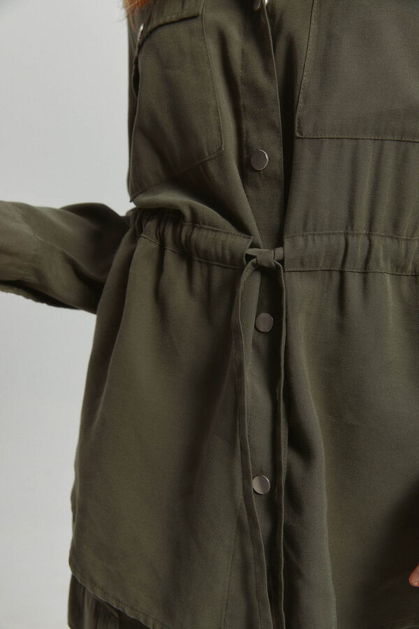 Only Casaco cargo cinzento