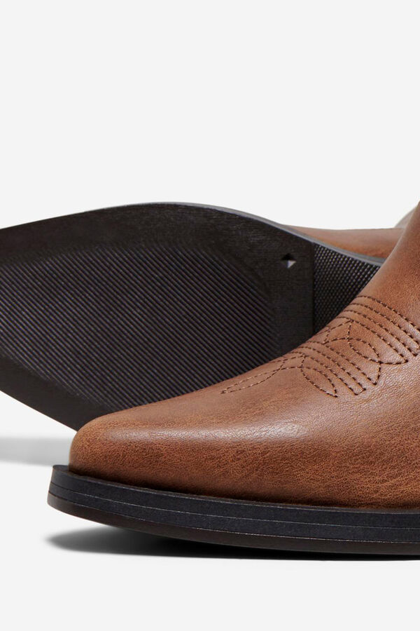 Only Botas cowboy con bordado tostado