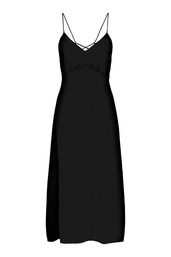 Only Vestido largo tirantes negro