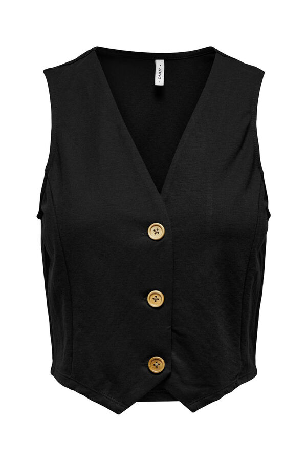 Only Chaleco de traje negro