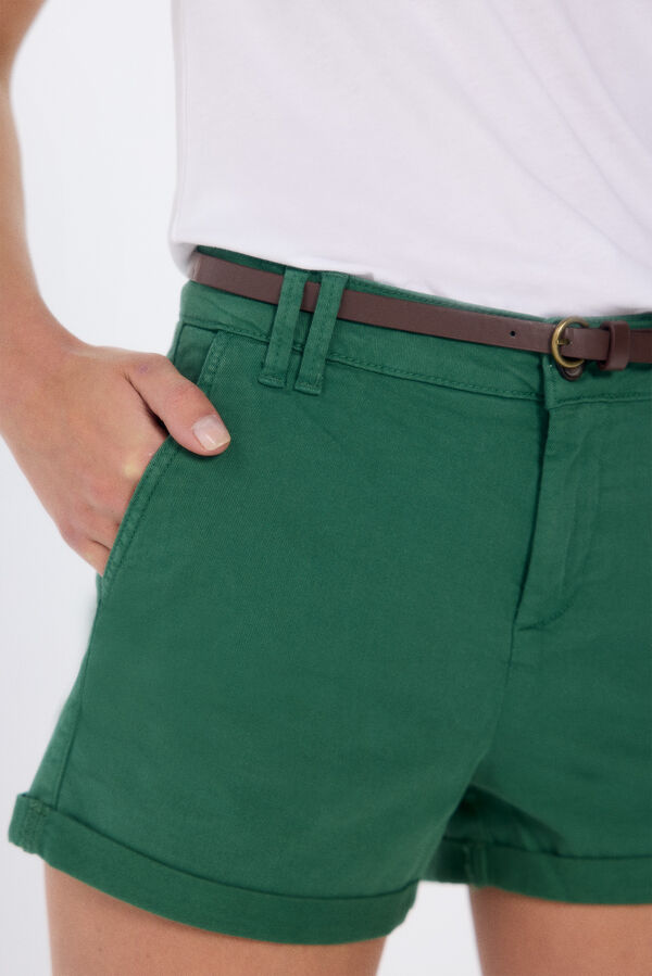 Springfield Shorts chino algodón kaki