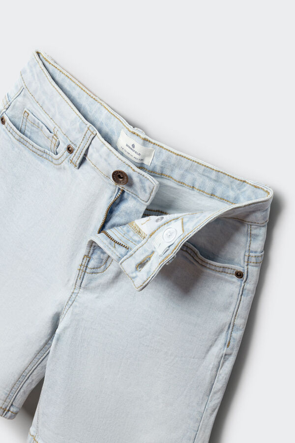 Springfield Kids Bermuda slim em denim para menino azul