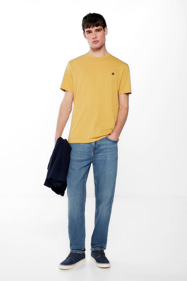 Springfield T-shirt b&aacute;sica &aacute;rvore amarelo