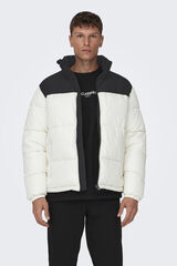 Only & Sons Abrigo acolchado blanco