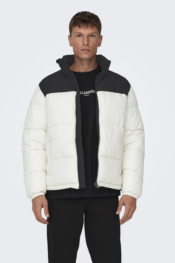 Only & Sons Abrigo acolchado blanco