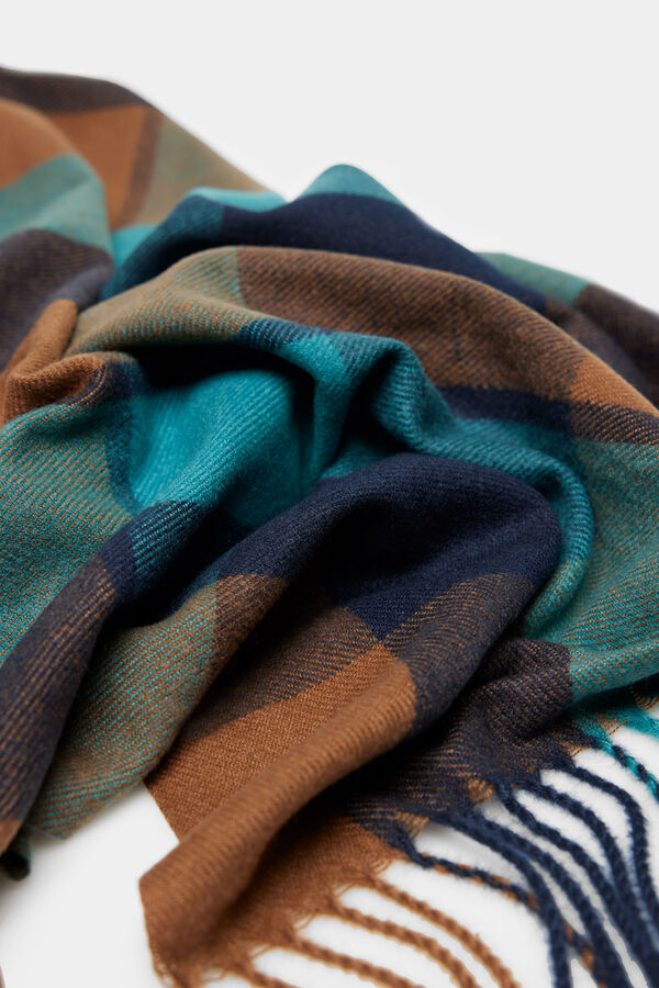 Springfield Cachecol maxi com padr&atilde;o de xadrez azul azul