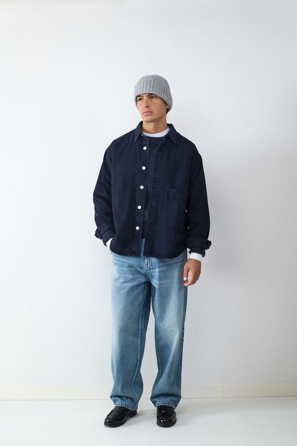 Balmohk Sobrecamisa denim negro