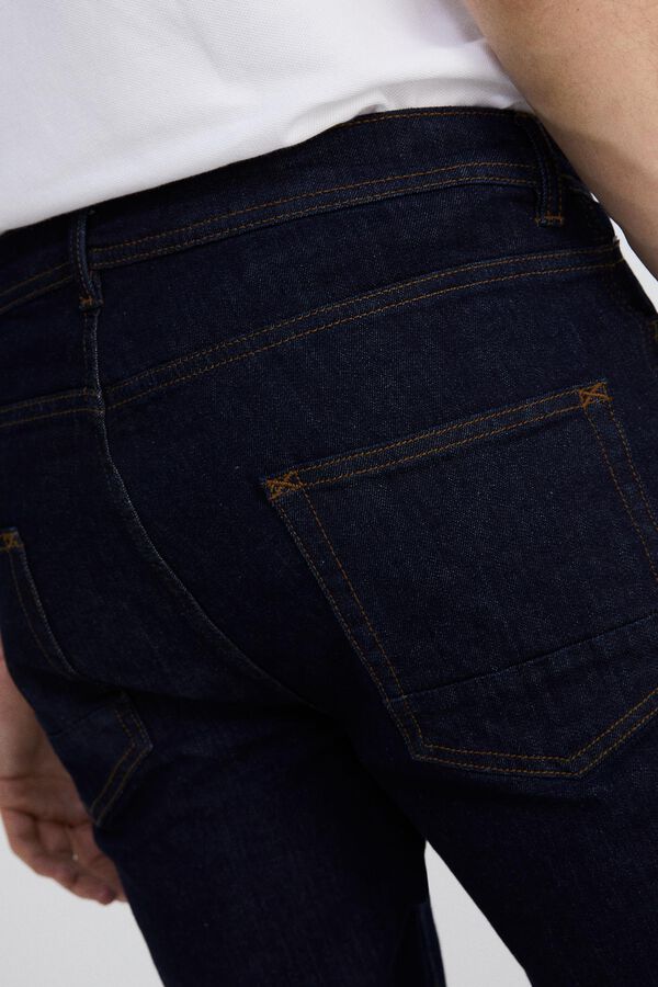 Springfield Jeans slim lavagem desbotada marinho