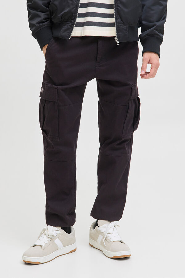 Jack & Jones Cal&ccedil;as de ajuste relaxado preto