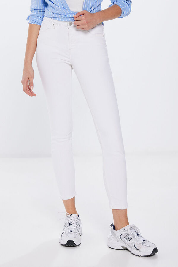 Springfield Jeans color slim cropped estampado