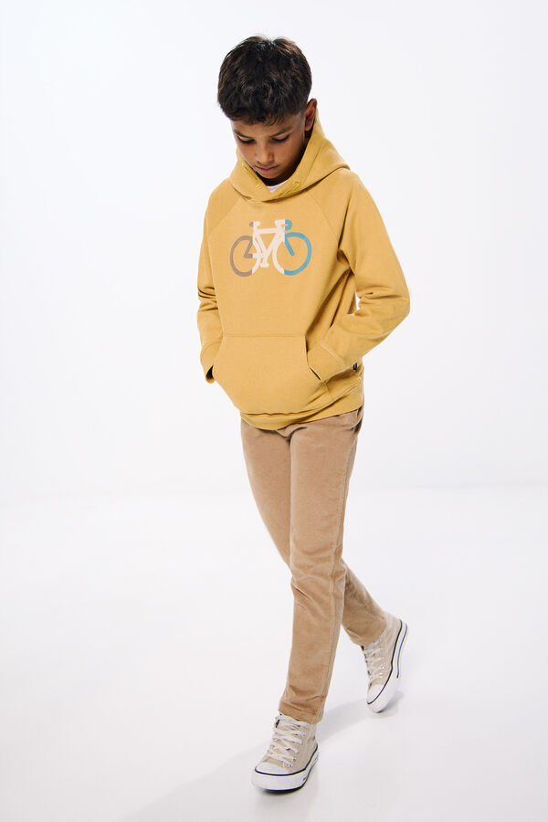Springfield Kids Sudadera capucha bici ni&ntilde;o amarillo
