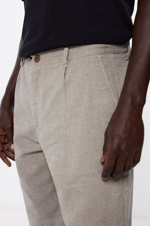 Springfield Bermuda algodão comfort fit castanho