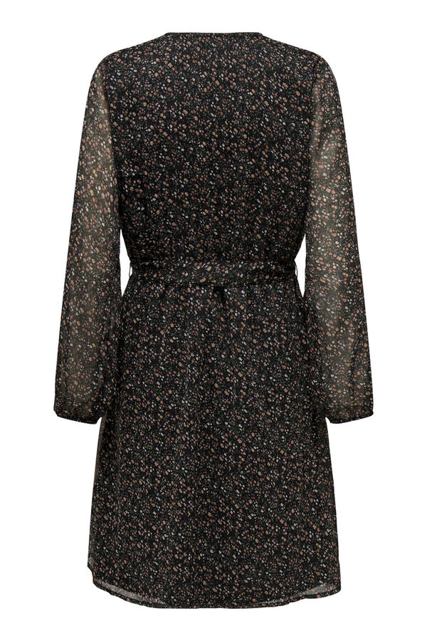 Only Vestido curto de gaze cru