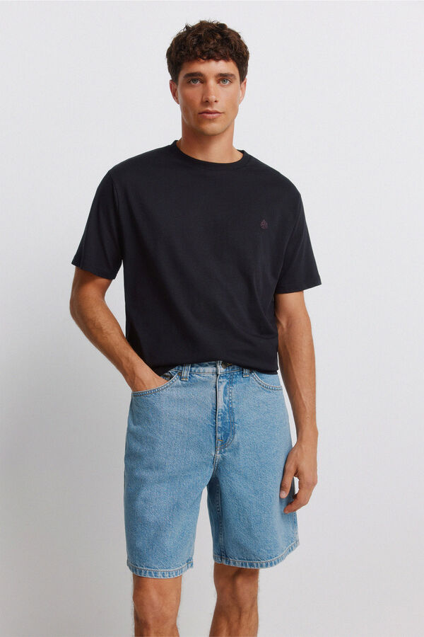 Springfield Bermuda vaquera stright fit azul