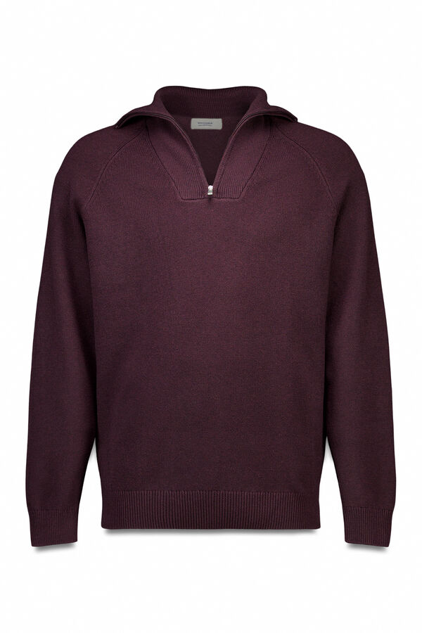 Springfield Jersey moda cuello camionero naranja