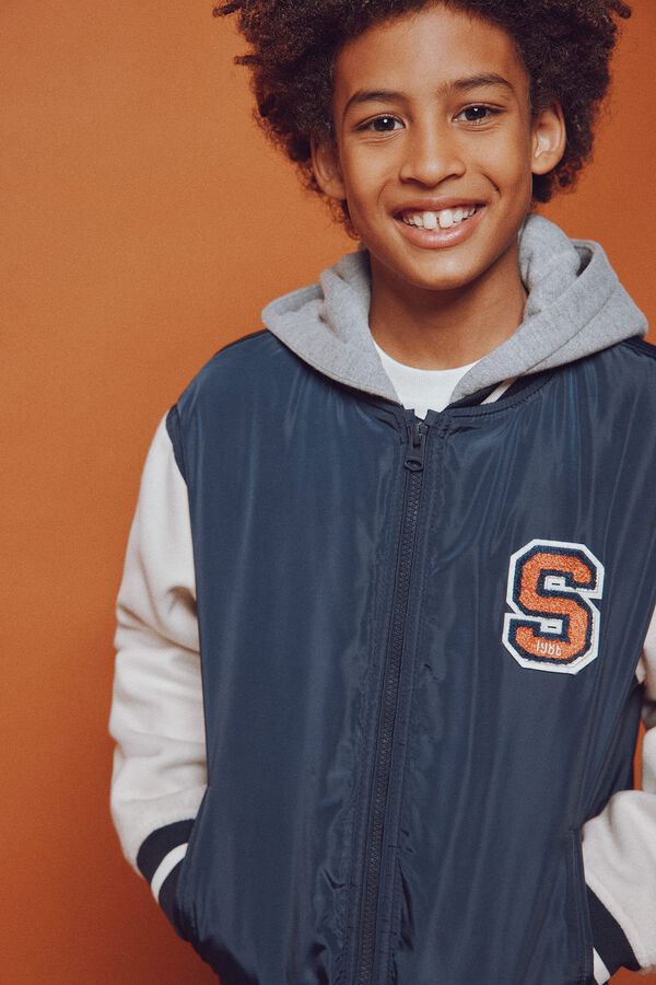 Springfield Kids Bomber varsity ni&ntilde;o azul