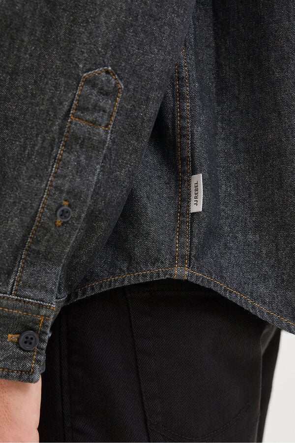 JJ REBEL Camisa regular fit denim negro
