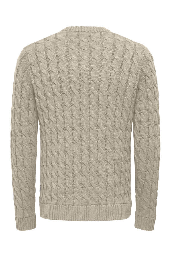 Only & Sons Jersey cuello redondo gris
