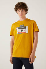 Springfield T-shirt polaroid camelo