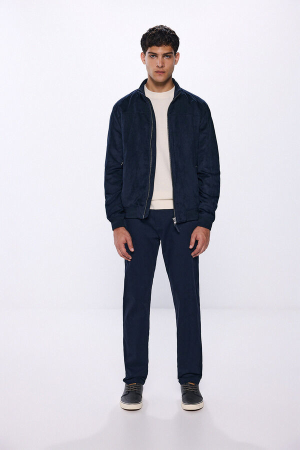 Springfield Camiseta manga larga atabillada pu&ntilde;os blanco