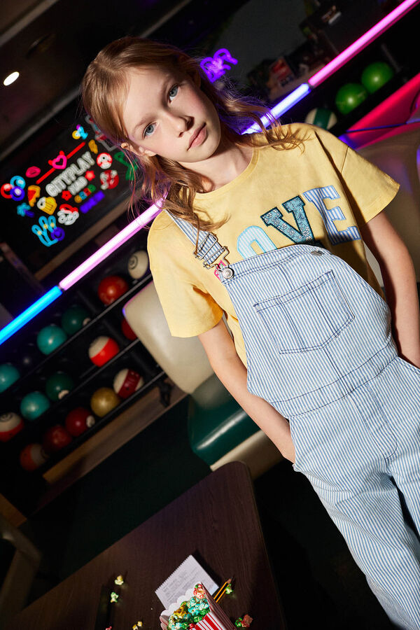 Springfield Kids Peto denim rayas ni&ntilde;a azul